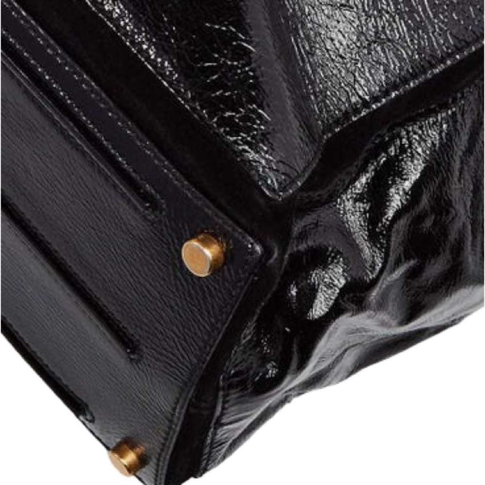YVES SAINT LAURENT
Black Patent Leather/Suede Muse Two Bag - Picture 2 of 16